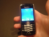 Black BlackBerry Pearl 8100