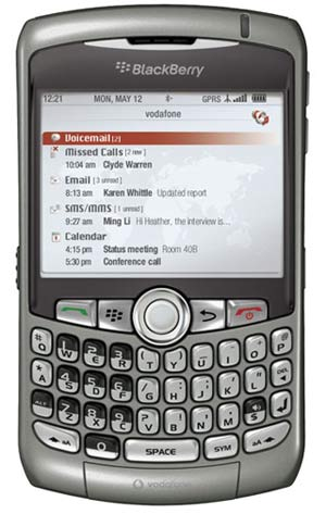 Grey BlackBerry Curve 8310