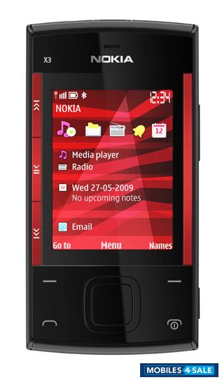 Red And Black Nokia X3