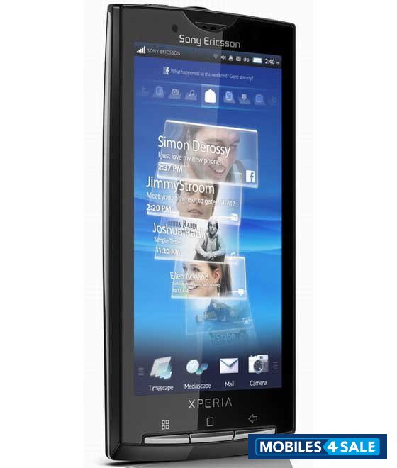 Black Sony Ericsson Xperia X10