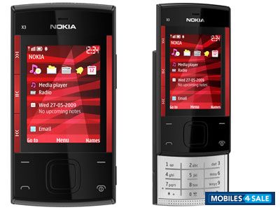 Red & Black Nokia X3