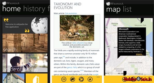 Wikipedia App for Windows Phone